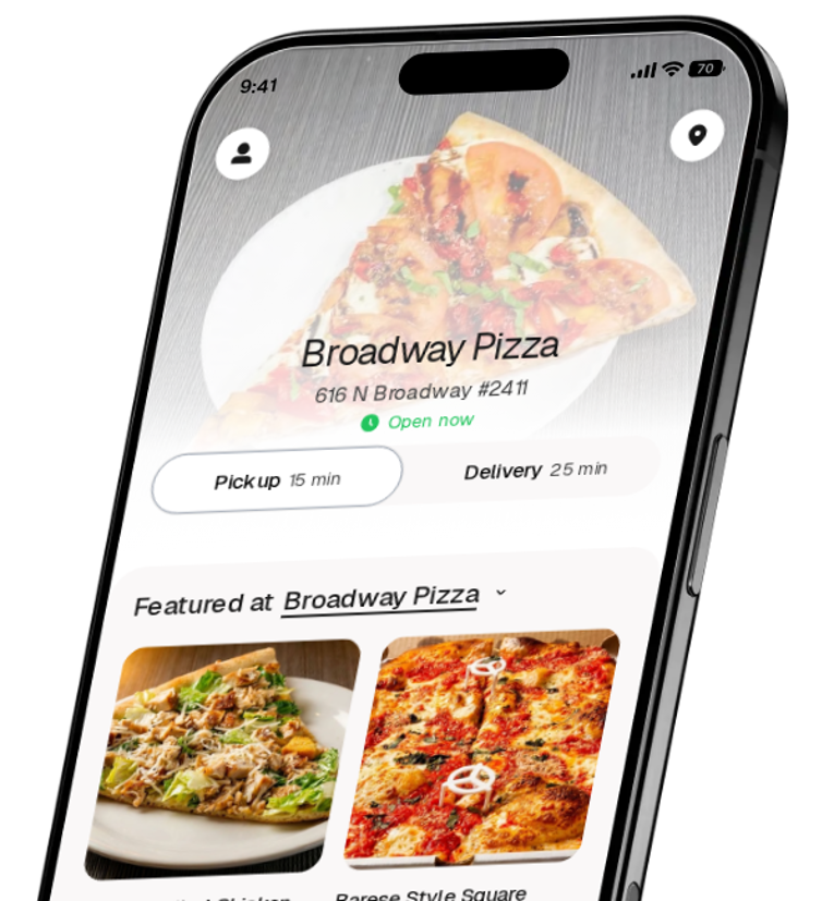 Broadway Pizza app preview