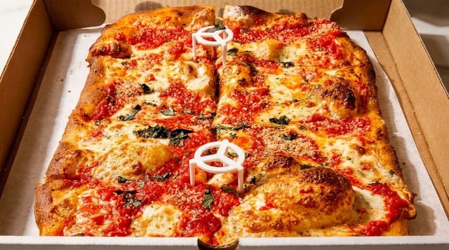 Barese Style Square Pizza.